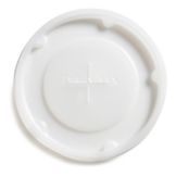 Dinex&reg; Translucent Disposable Lid with Straw Slot for 8 Oz Tumbler