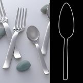 Worthy, Noble & Kent Tura S/S 9-3/4" Cake Server