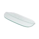 Steelite Creations Glass 18-1/8 x 11" Rect Divided Buffet Platter