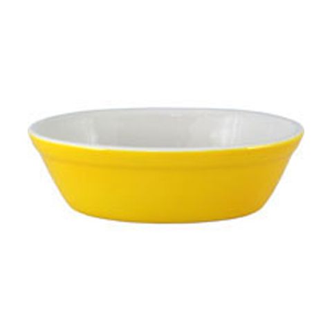 Steelite Simplicity Sunflower Carnival 13 Oz Lipped Oval Baker