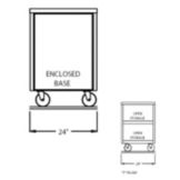 Randell&reg; 24" x 30" x 35" Open Base S/S Worktop