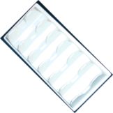 Display Specialties White Slanted Merchandiser / Stacker