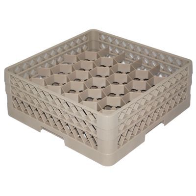 Traex&reg; Beige 30 Comp. 2 Extender (1 Hexagon., 1 Open) Glass Rack