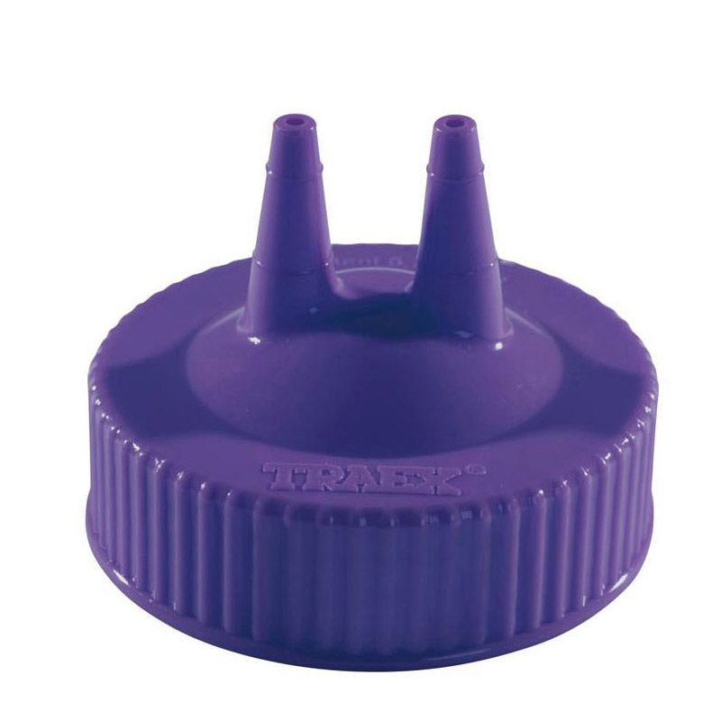 Traex&reg; Purple Wide Mouth Twin Tip Cap for Squeeze Bottle