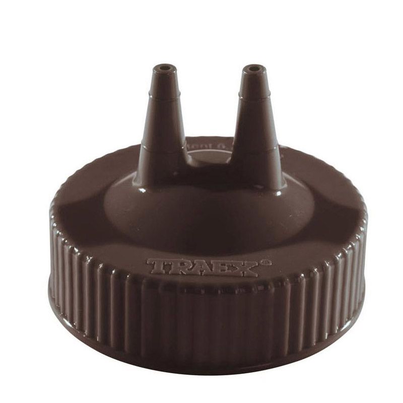 Traex&reg; Brown Wide Mouth Twin Tip Cap for Squeeze Bottle
