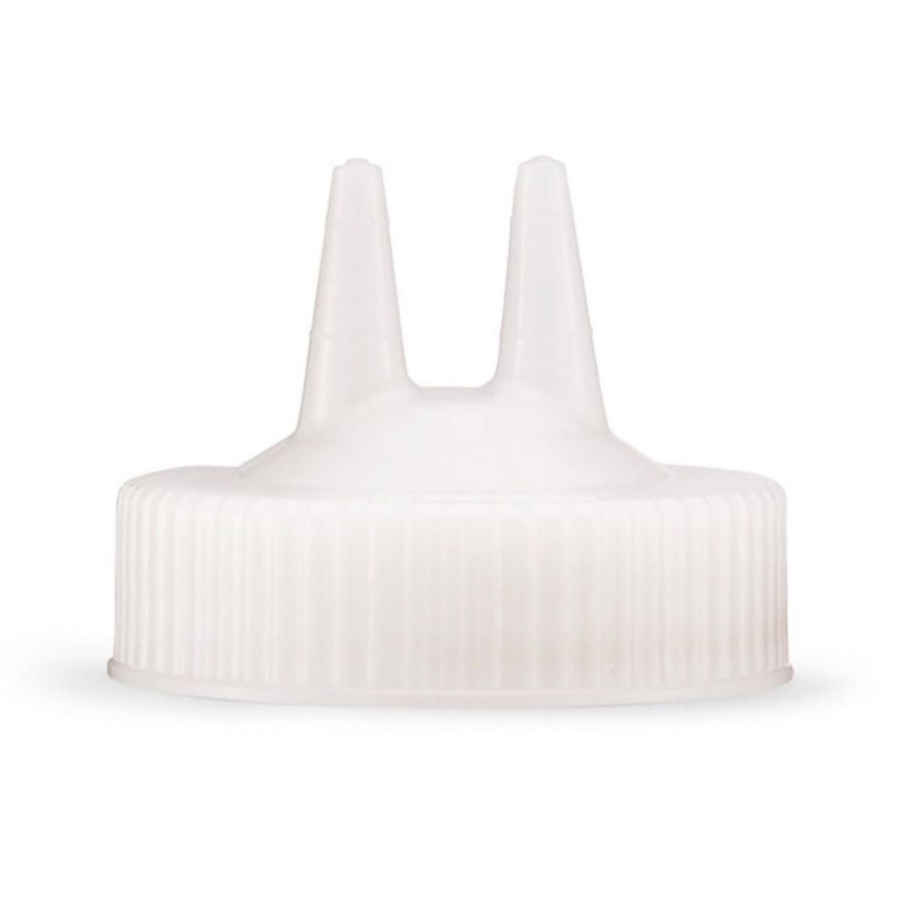 Traex&reg; Clear Wide Mouth Twin Tip Cap for Squeeze Bottle
