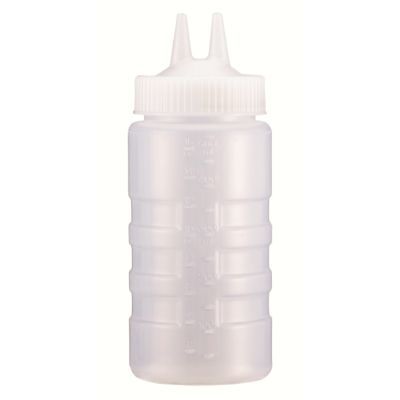 Traex&reg; 32 Oz. Clear Twin Tip&trade; Wide Mouth Squeeze Dispenser