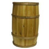 Bradbury Barrel Wooden Barrel, 15" X 24"