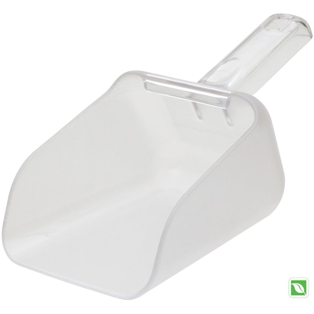 Rubbermaid Bouncer&reg; Clear 32 oz Contour Scoop for Ingredient Bins