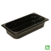 Rubbermaid Black 1/3 Size Hot Food Pan, 2&frac12;" H