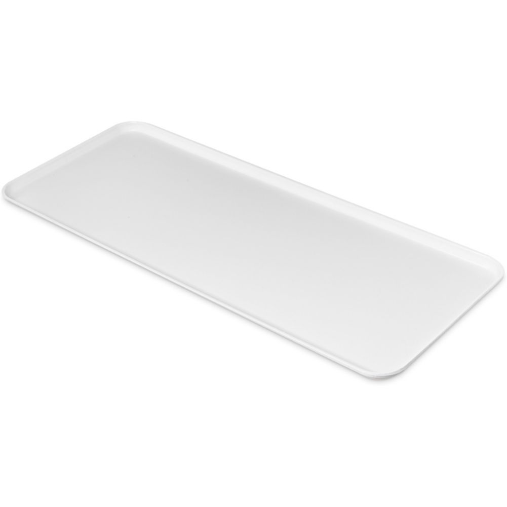 Carlisle Fiberglass Market Tray, White, 12-1/2" X 30"