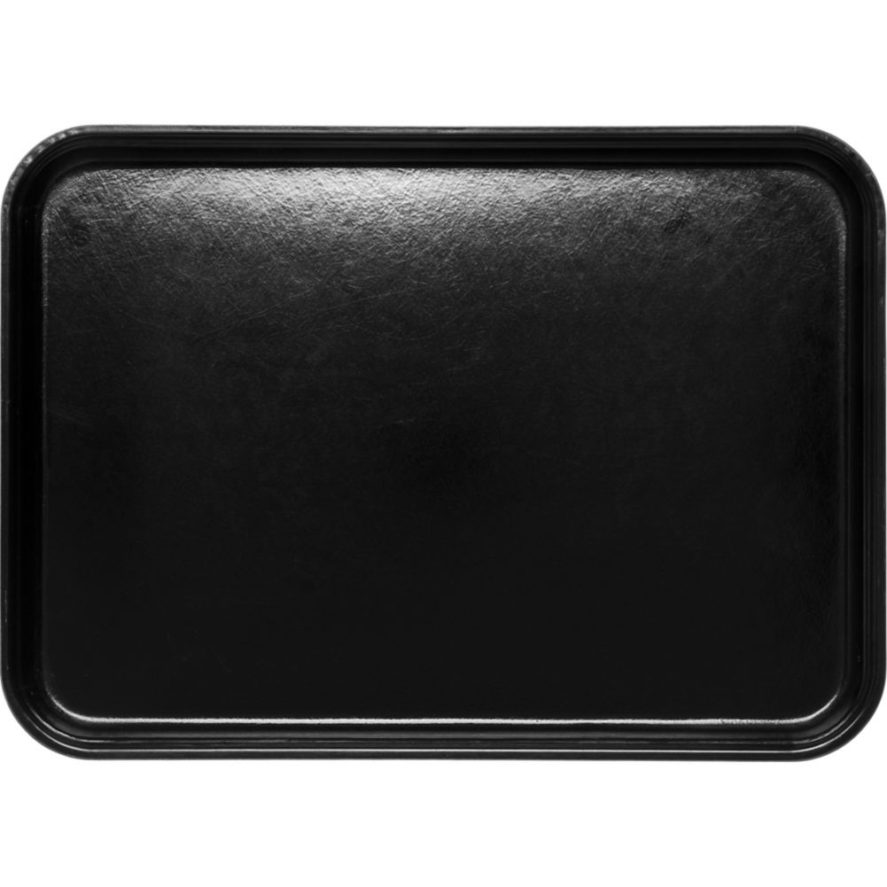 Carlisle Fiberglass Market Tray, Ebony, 13" X 18"
