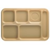 Cambro Beige Camwear&reg; School Compartment Tray