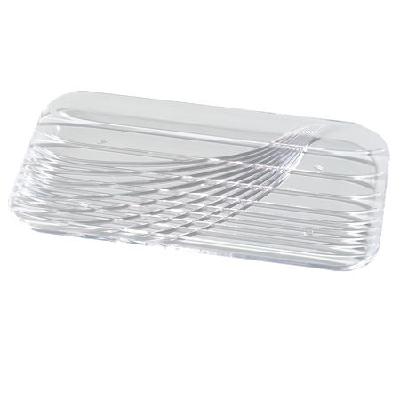 Festival Trays Rectangular Tray, Clear, 12-1/2" x 7"