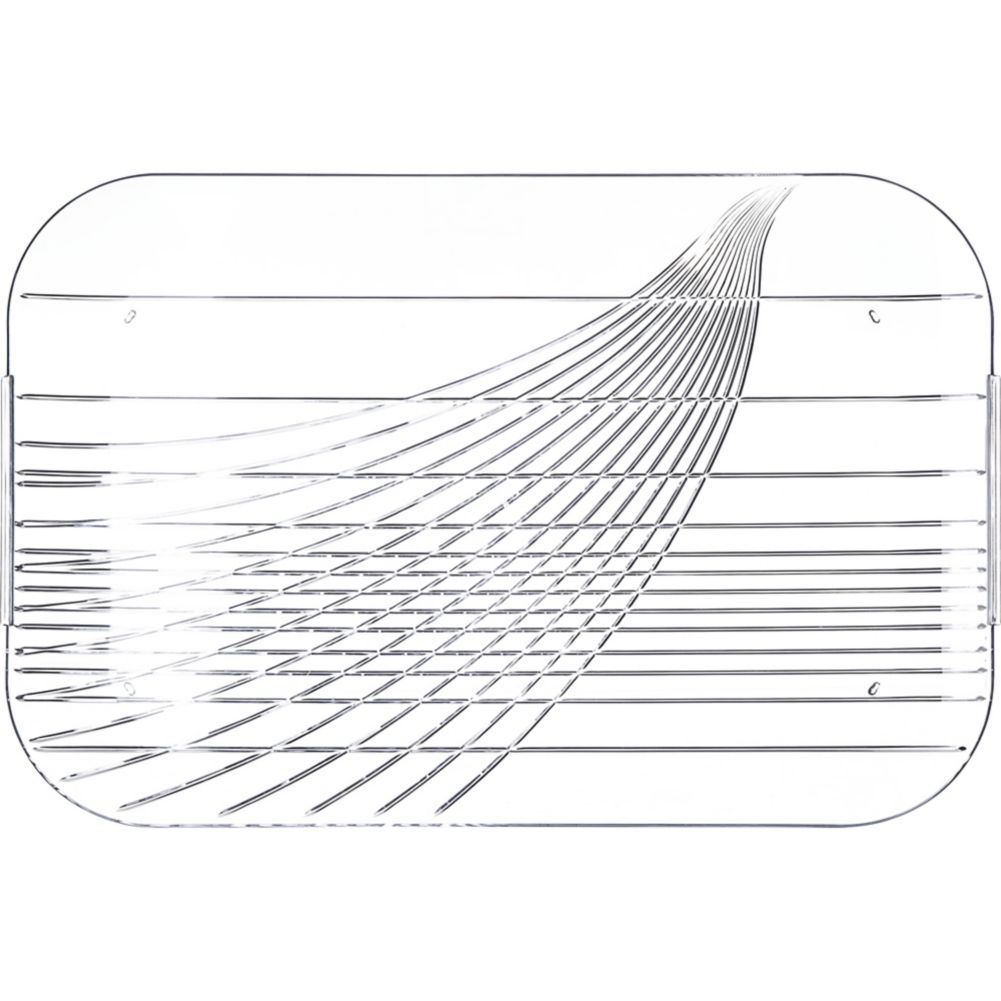 Festival Trays Rectangular Handled Tray, Clear, 19-1/2x 13