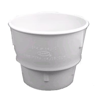 Dart&reg; 20 Oz. White Plastic Malt Collar