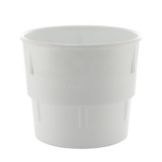 Dart&reg; 14 Oz. White Plastic Malt Collar