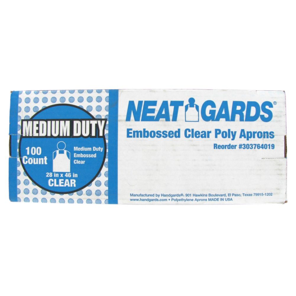 Disposable Apron, Clear, 28" x 46"