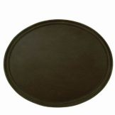 Thunder Group Black Oval Serving Tray