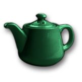 Hall&reg; China Forest Green 12 Oz. Tea Pot with No Drip Spout