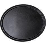 Oval Griptite Tray, Black, 27" X 22-1/4"