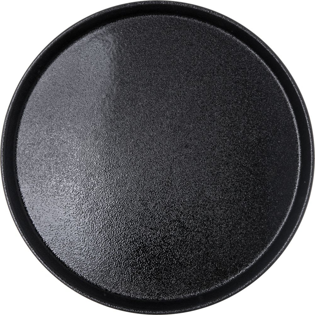 Carlisle Round GripTite&trade; Tray, Black, 16"