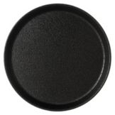 Carlisle Round GripTite&trade; Tray, Black, 11"