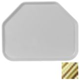 Carlisle&reg; Glasteel&trade; 18 x 14 Natural Trapezoid Tray