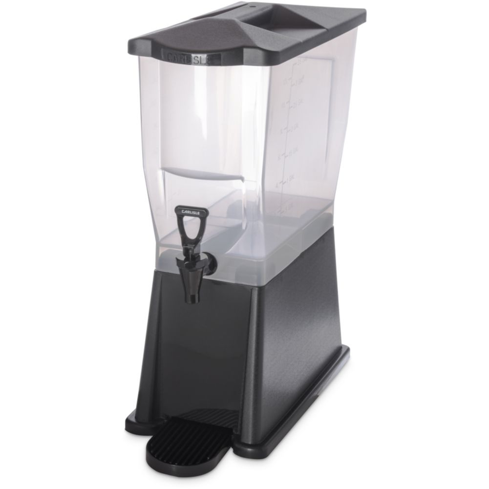 Trimline&trade; Beverage Dispenser, Black, 3 Gal