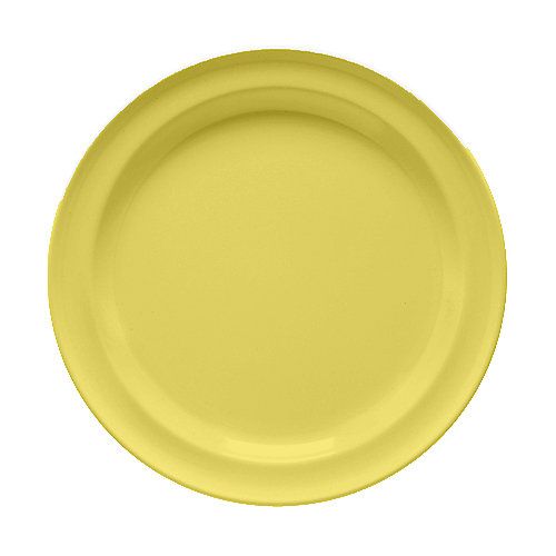 G.E.T. Supermel I&trade; Yellow 6-1/2" Melamine Salad Plate