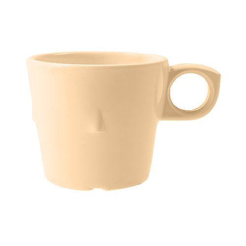 G.E.T. Supermel I&trade; Conic 7-1/2 Oz Tan Stacking Melamine Cup
