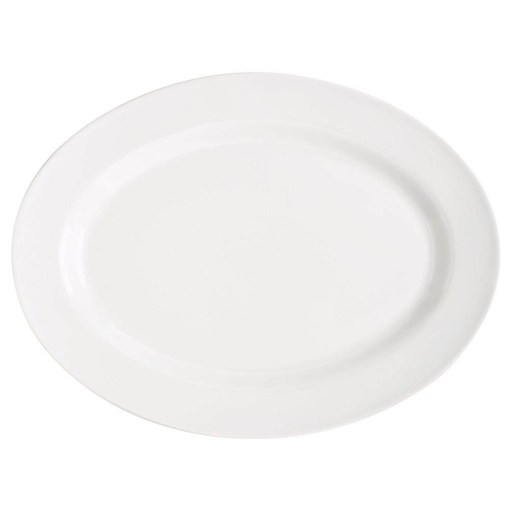 G.E.T. Milano&trade; 21" x 15" White Oval Platter
