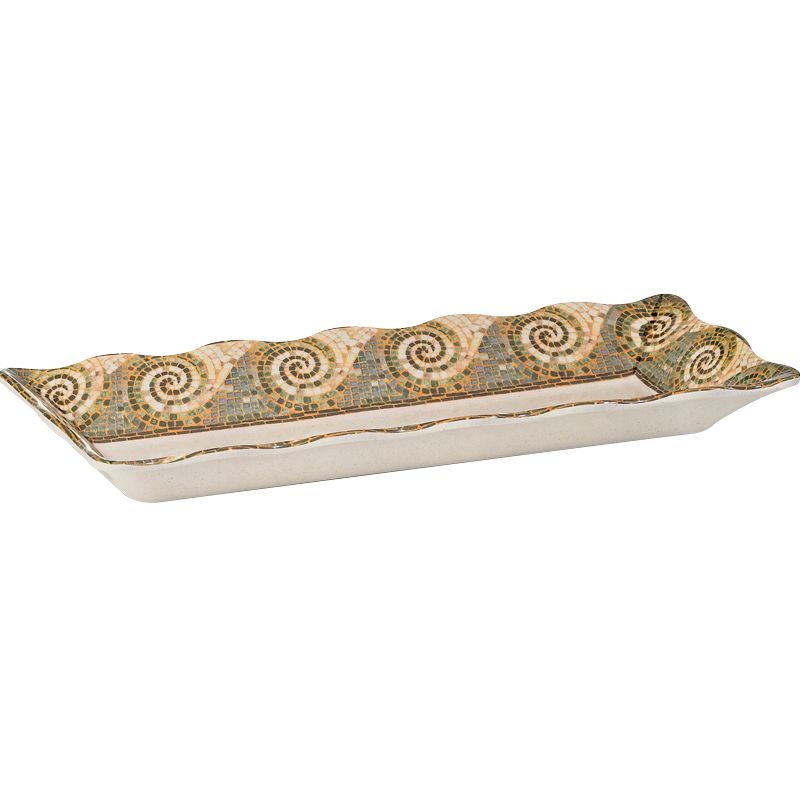 G.E.T. Mosaic&trade; 17 x 6-3/4" Rectangular Melamine Platter