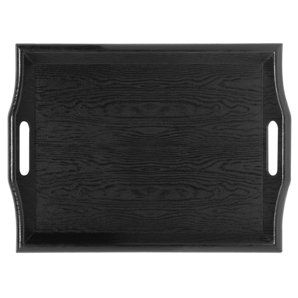 G.E.T. Black SAN Plastic 18" x 14" Room Service Tray