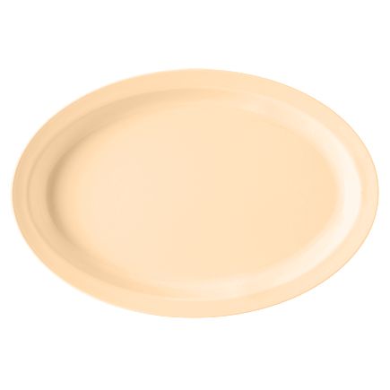 G.E.T. Supermel I&trade; Tan 11-5/8" Oval Melamine Platter