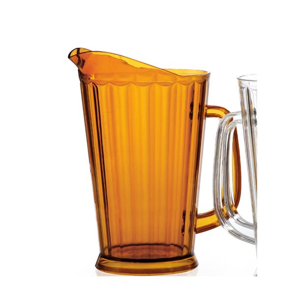 G.E.T. Amber SAN Plastic 60 Oz Beer Pitcher