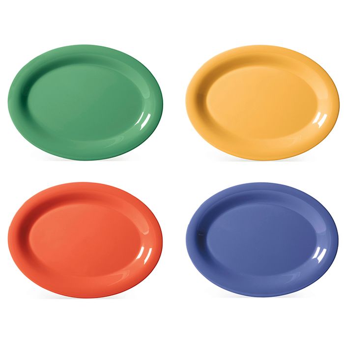 G.E.T. Diamond Mardi Gras&trade; Mixed Colors 12 x 9" Platter