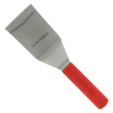 Dexter Russell Sani-Safe&reg; Red Handle 4 x 3" Hamburger Turner