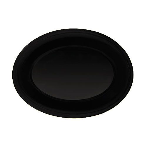 G.E.T. Black Elegance&trade; 9-3/4" x 7-1/4" Oval Platter