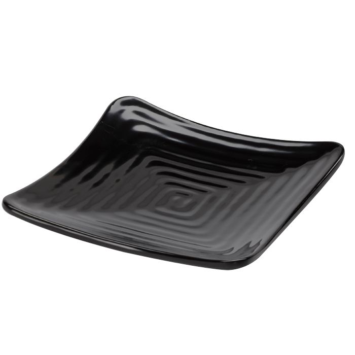 G.E.T. Milano&trade; Black 11-3/4" Square Plate