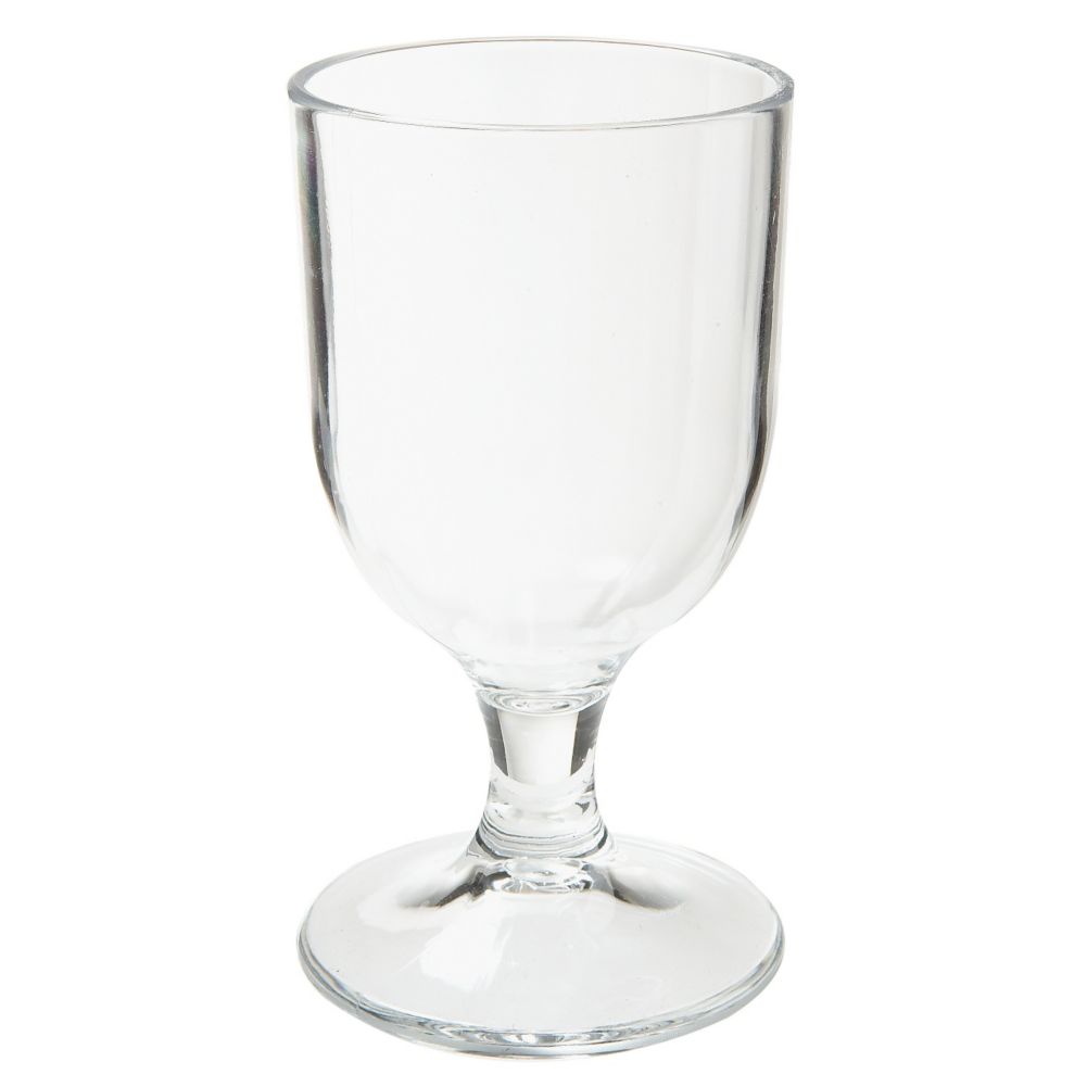 G.E.T. Specialty Drinkware Clear SAN Plastic 10 Oz Wine Goblet