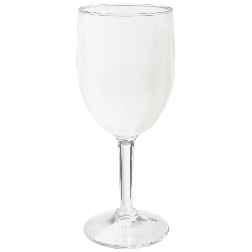 G.E.T. Specialty Drinkware Clear SAN Plastic 8 Oz Wine Goblet