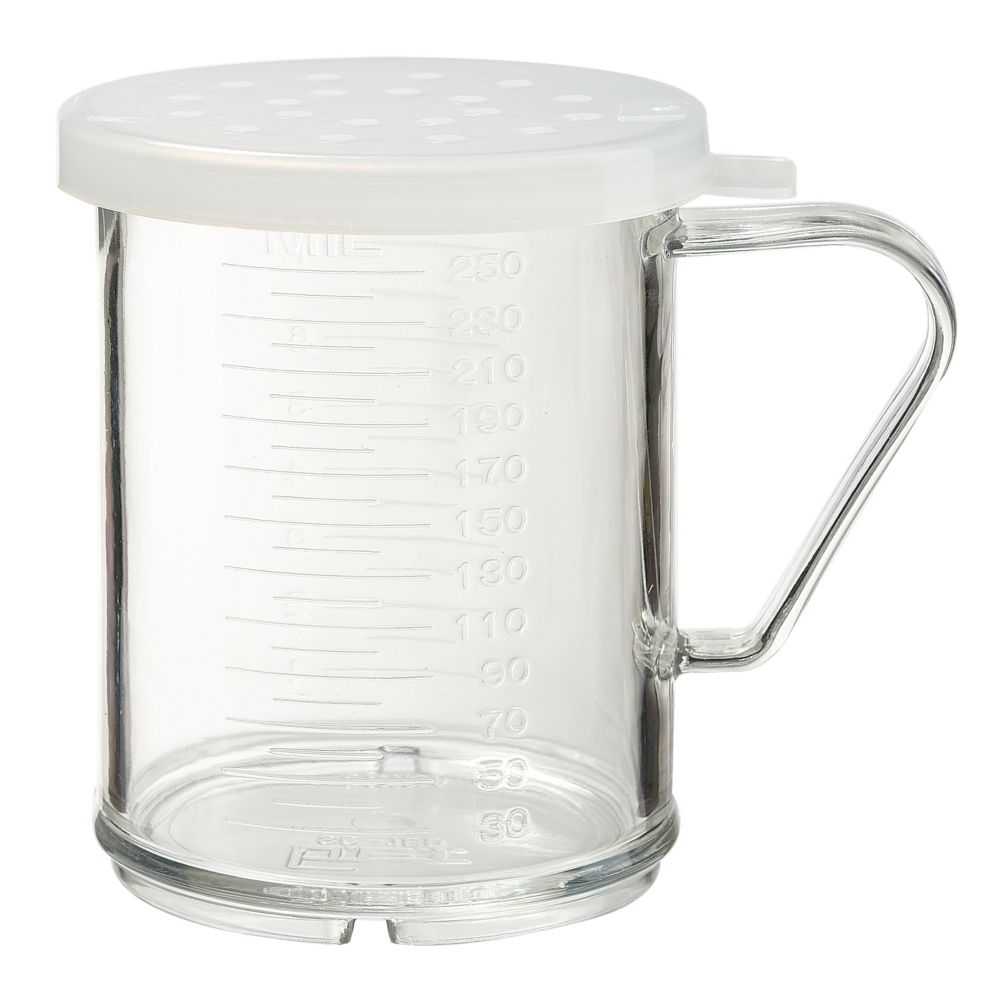 G.E.T. Necessities White 8 Oz Small Dredge w/ Lid