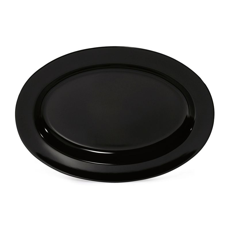 G.E.T. Milano&trade; Black 17" x 12" Oval Platter