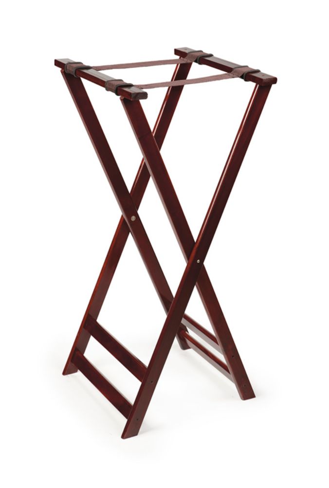 G.E.T. Mahogany Hardwood 38" High Tray Stand