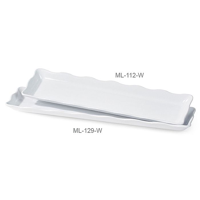 G.E.T. Bake and Brew&trade; White 19 x 5" Melamine Serving Tray