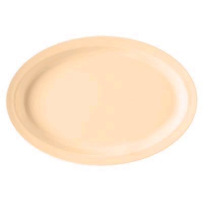 G.E.T. Supermel I&trade; Tan 13-1/4" Oval Melamine Platter