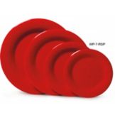 G.E.T. Red Sensation&trade; Wide Rim 7-1/2" Round Melamine Plate