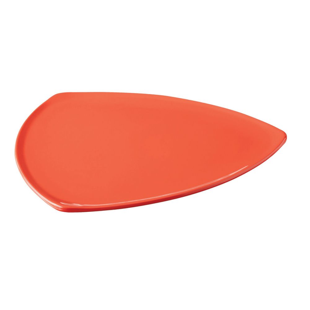 G.E.T. Diamond Mardi Gras&trade; Rio Orange 12" Triangle Plate