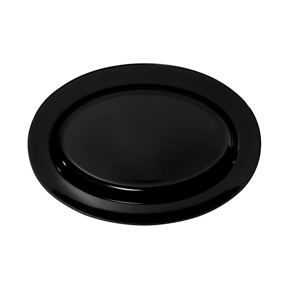 G.E.T. Milano&trade; Black 18" x 13" Oval Platter